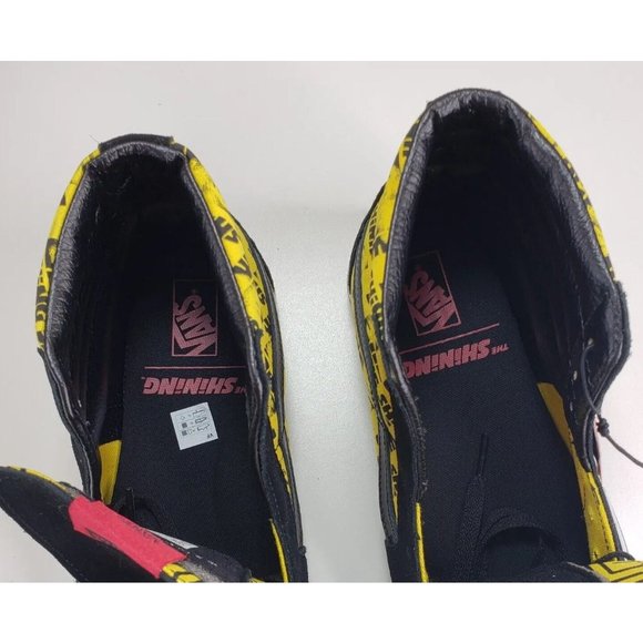 New Vans x House Of Terror Sk8-Hi 'The Shining' Shoes - Black/ Yellow Men Sz 8.5 - Picture 8 of 10